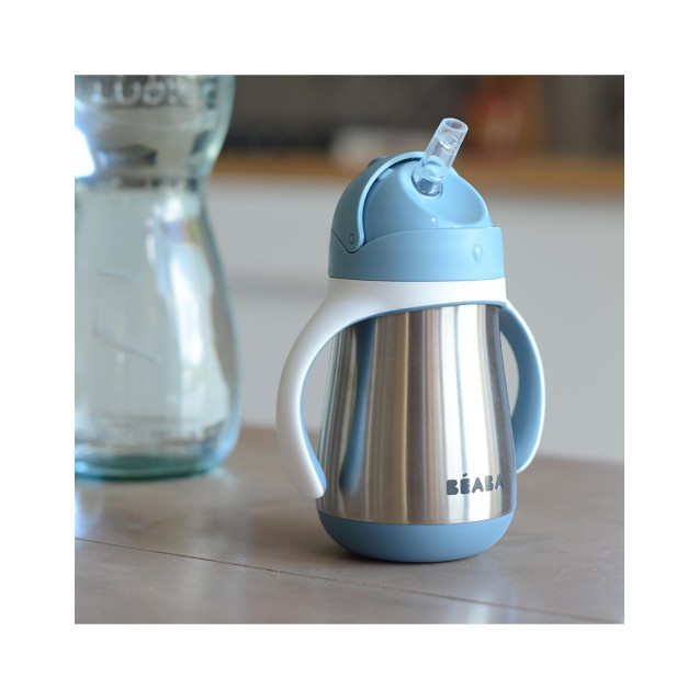 Μπουκάλι Θερμός Ανοξείδωτο Με Λαβές 250ml +8μ...