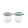 Γυάλινα Δοχεία Αποθήκευσης Φαγητού 2τεμ 250ml Sage green/Gazelle BR78718