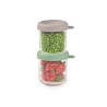 Γυάλινα Δοχεία Αποθήκευσης Φαγητού 2τεμ 250ml Sage green/Gazelle BR78718