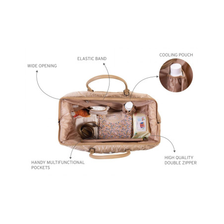 Τσάντα Αλλαγής ChildHome Mommy Bag Puffered Beige BR75832