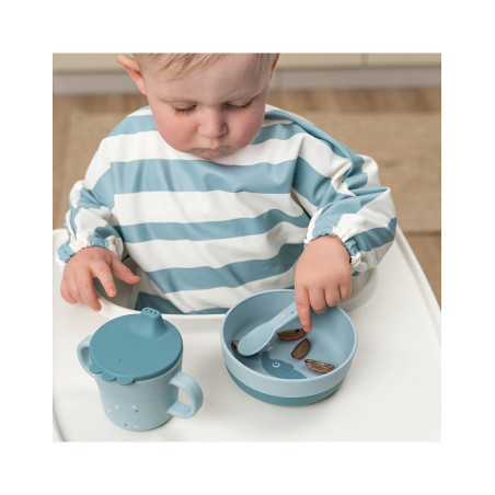 Παιδικό Μπωλ Με Αντιολισθιτική Βάση Happy Clouds Blue BR77710