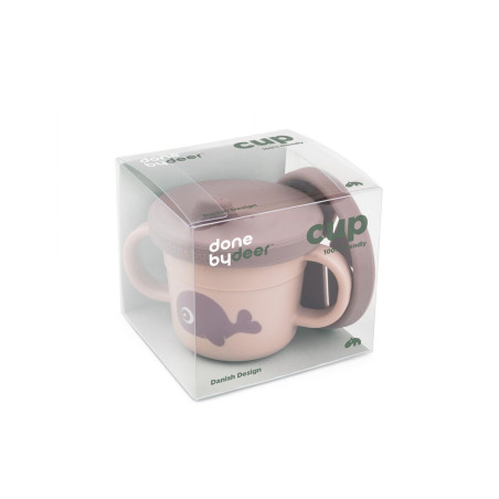 Ποτήρι Done By Deer Με Λαβές Και Στόμιο + Snack Cup Wally Powder BR78102