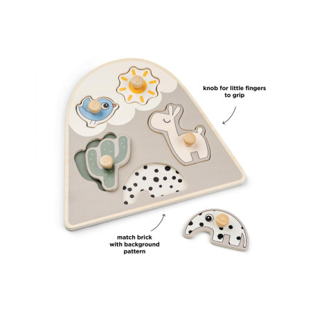 Ξύλινο Παζλ Done By Deer Lalee Sand BR77688