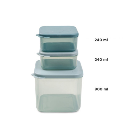 Δοχείο Αποθήκευσης Φαγητού Done By Deer Elphee Blue 2Τεμ 900ml & 240ml BR77646