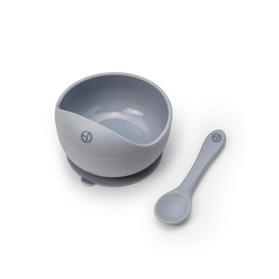 Σετ Μπωλ σιλικόνης/κουταλάκι Elodie Sunrise Blue BR77808