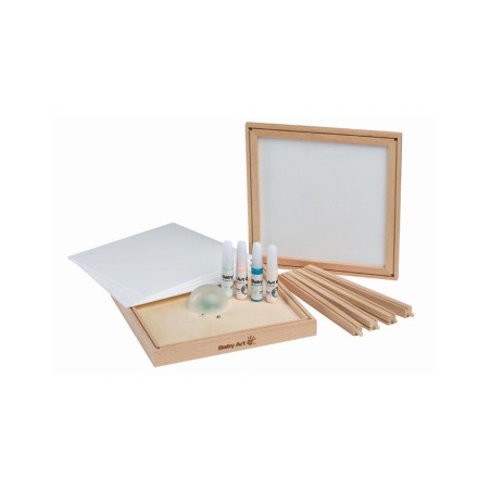 Πορτατίφ Αποτύπωμα Baby Art Family Light Wooden BR75708