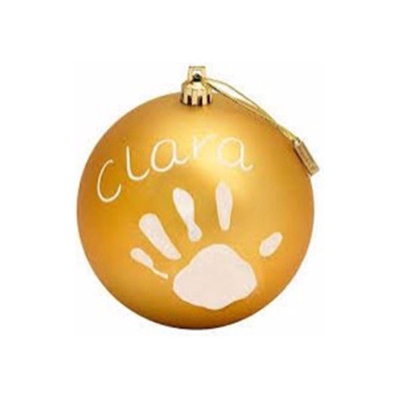 Χριστουγεννιάτικη Μπάλα Baby Art Mat Gold με Αποτύπωμα...