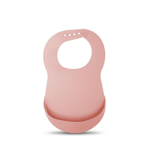 Σαλιάρα Σιλικόνης Pink 1τεμ Suavinex