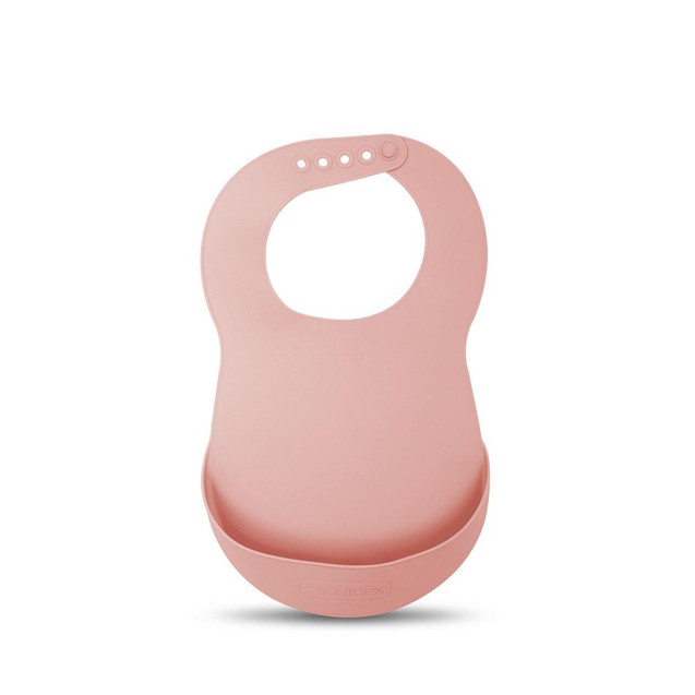 Σαλιάρα Σιλικόνης Pink 1τεμ Suavinex