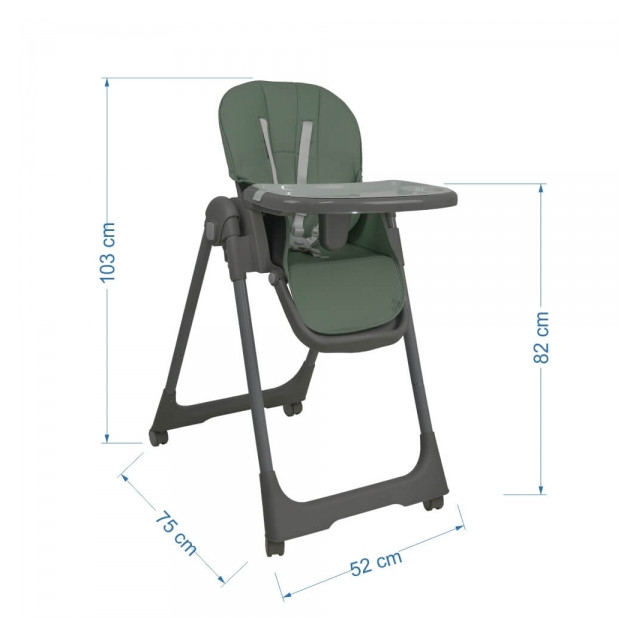 Καρέκλα Φαγητού Bebe Stars Milk Mint 866-174