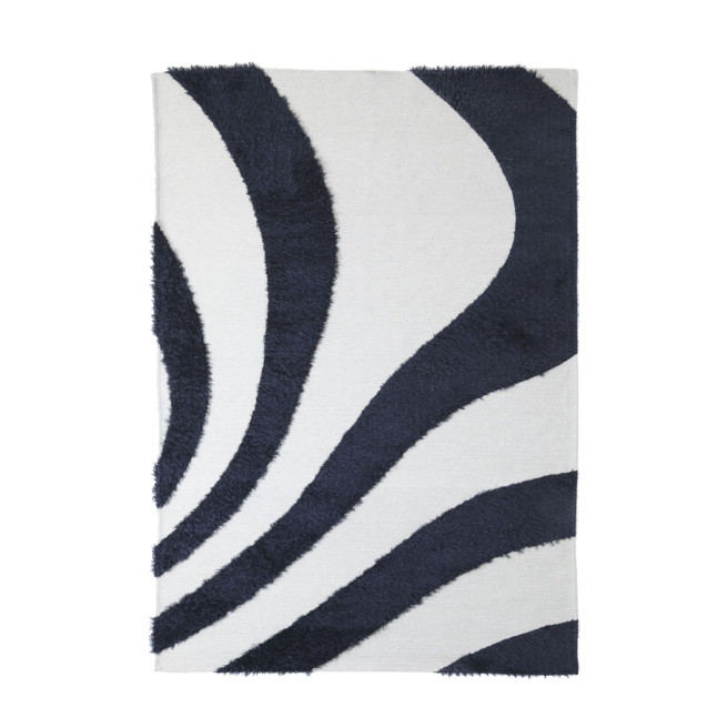 Χαλί Toscana Shaggy BRANCO BLACK WHITE Royal...