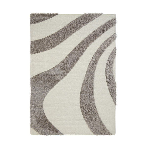 Χαλί Toscana Shaggy BRANCO WHITE SILVER Royal Carpet -...