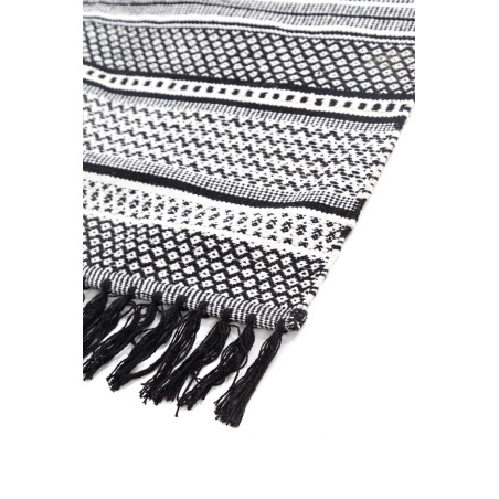 Χαλί Royal Carpet Urban Cotton Kilim Samaira Black White 130x190