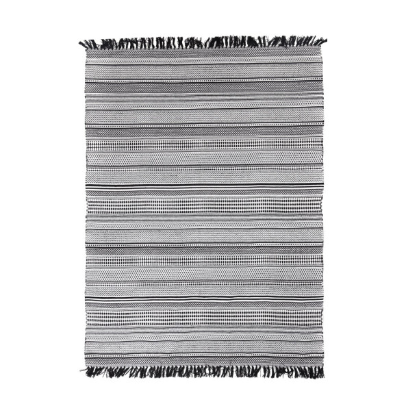 Χαλί Royal Carpet Urban Cotton Kilim Samaira Black White...