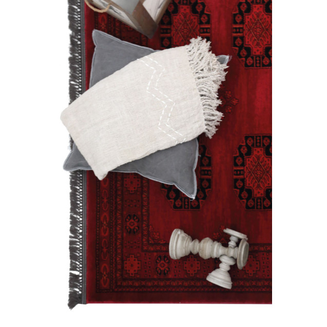 Χαλί Στρόγγυλο Royal Carpet Afgan 6871H D.RED...