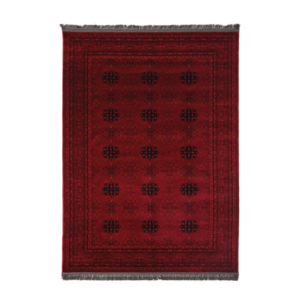 Χαλί Στρόγγυλο Royal Carpet Afgan 8127A D.RED 160x160
