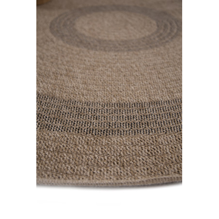 Χαλί Ψάθινο Στρόγγυλο Royal Carpet Avanos 8866 Black Δ160