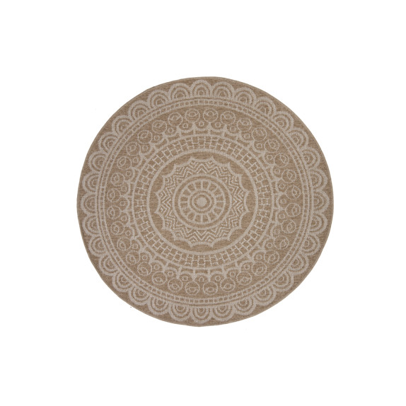 Χαλί Ψάθινο Στρόγγυλο Royal Carpet Avanos 8893 White Δ200