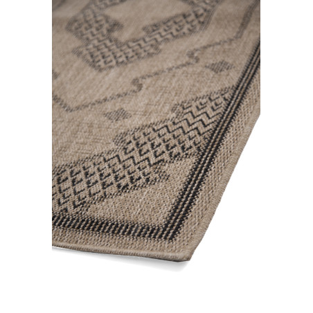 Χαλί Διάδρομος Ψάθινο Royal Carpet Avanos 9010 Black 80x150