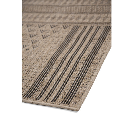 Χαλί Διάδρομος Ψάθινο Royal Carpet Avanos 9012 Black 80x150