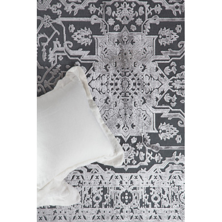 Χαλί Royal Carpet Lotus Summer 2927 Black Grey 140x200