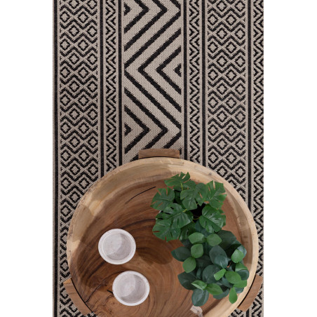 Ψάθα Flox BLACK 7525W Royal Carpet - 67 x 240 cm