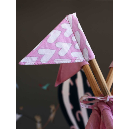 Παραμυθένια Παιδική Σκηνή Υφασμάτινη Μεγάλη BabyBliss Με Παχύ Στρώμα Και Μαξιλαράκια Follow Your Heart