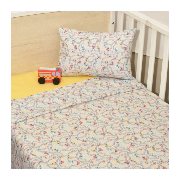 Oliver Baby Σχέδιο 214 Σεντόνια Λίκνου Εμπριμέ 100%...