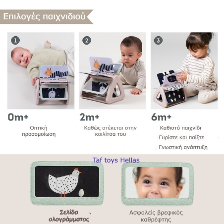 Βιβλίο Δραστηριότητων Taf Toys Black & White Spinning Book T-13385