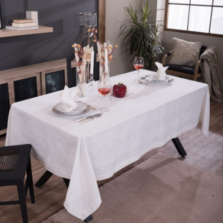 Τραπεζομάντηλο Teoran Rochelle 00 - 155 x 260 cm
