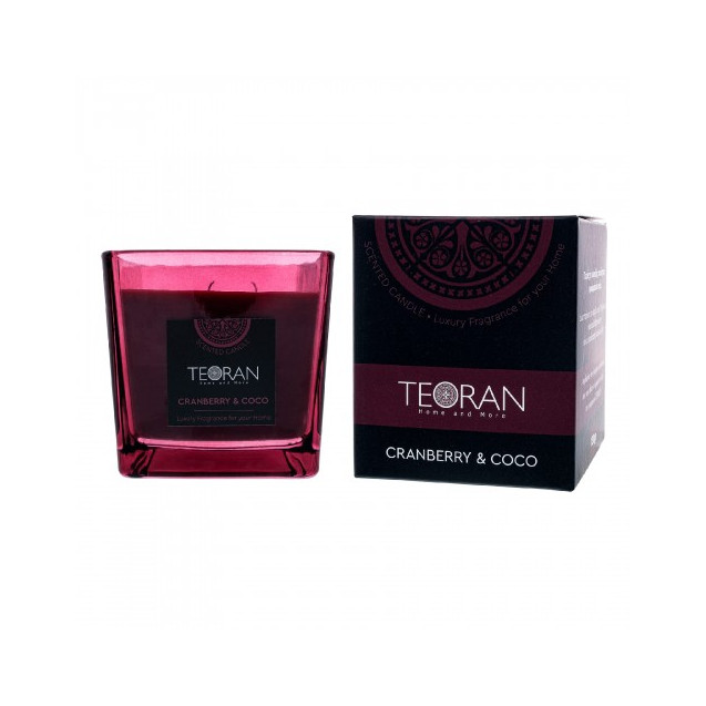 Αρωματικο κερί Teoran Cranberry Coco τετράγωνο...