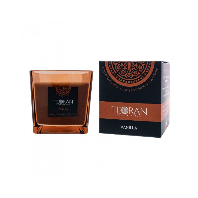 Αρωματικο κερί Teoran Vanilla τετράγωνο 410 γρ...