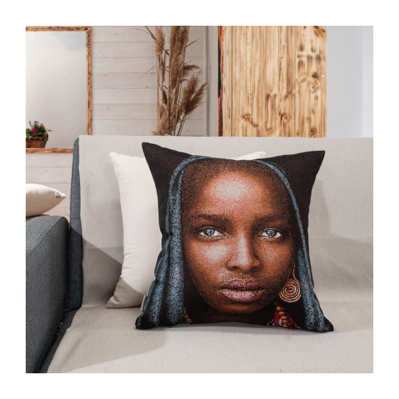 Μαξιλαροθήκη Teoran Ikona 01 - 45x45cm με γέμιση