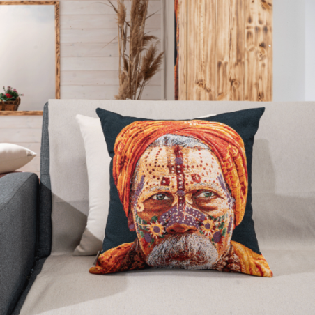 Μαξιλαροθήκη Teoran Ikona 03 - 45x45cm με γέμιση