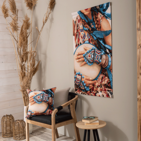 Μαξιλαροθήκη Teoran Ikona 04 - 45x45cm με γέμιση