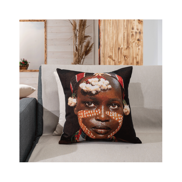 Μαξιλαροθήκη Teoran Ikona 02 - 45x45cm με γέμιση