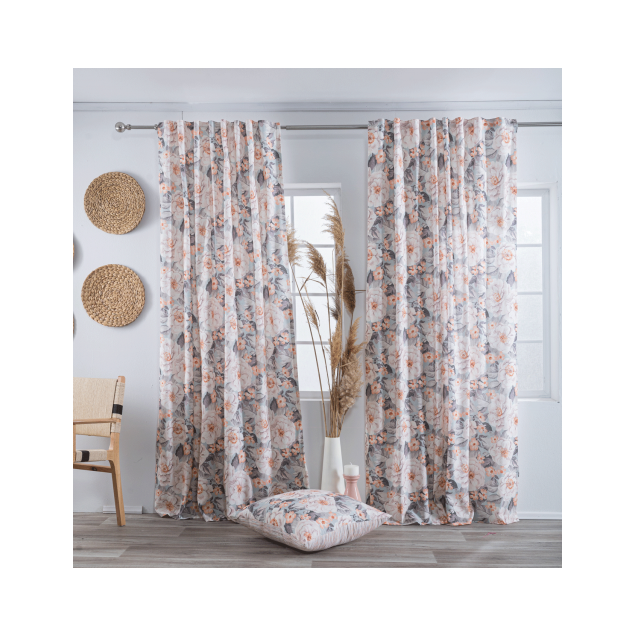 Κουρτίνα Teoran (Έτοιμη Ραμμένη) Novelda -...