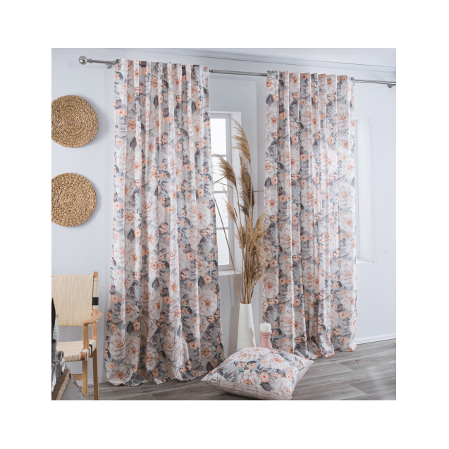 Κουρτίνα Teoran (Έτοιμη Ραμμένη) Novelda -...