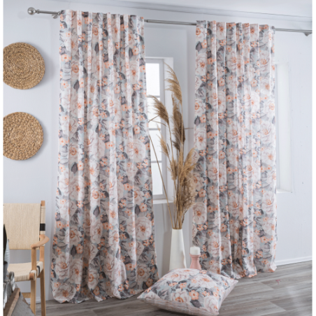 Κουρτίνα Teoran (Έτοιμη Ραμμένη) Novelda - 140x275cm
