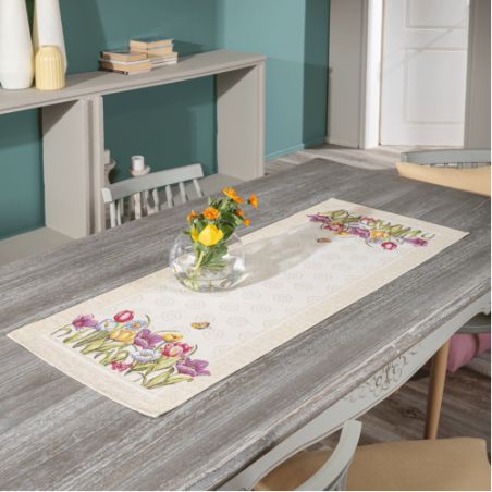 Καρέ & Τραβέρσα Teoran Cambello (Σετ 2τεμ-) - 100x100cm & 40x100cm