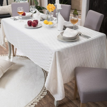 Σετ Τραπεζομάντηλο και 6 Πετσέτες Φαγητού Teoran Abelie 140x180