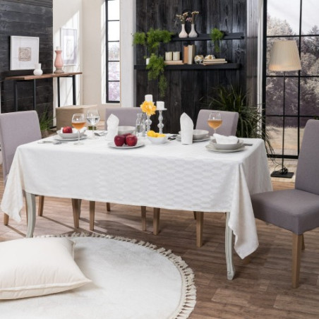 Σετ Τραπεζομάντηλο και 12 Πετσέτες Φαγητού Teoran Abelie 160x320