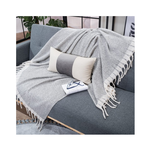 Ριχτάρι-Κουβέρτα Καναπέ Teoran Mohair 11 130x150