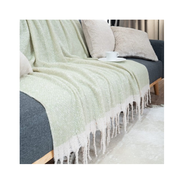 Ριχτάρι-Κουβέρτα Καναπέ Teoran Mohair 13 130x150