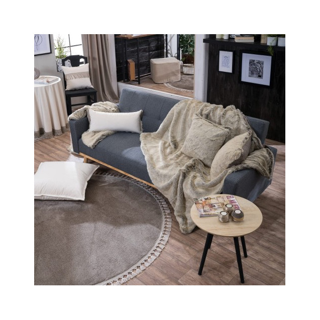 Ριχτάρι Πολυθρόνας Γούνινο Teoran Pelt 31 130x160