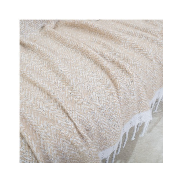 Ριχτάρι-Κουβέρτα Καναπέ Teoran Mohair 01 130x150