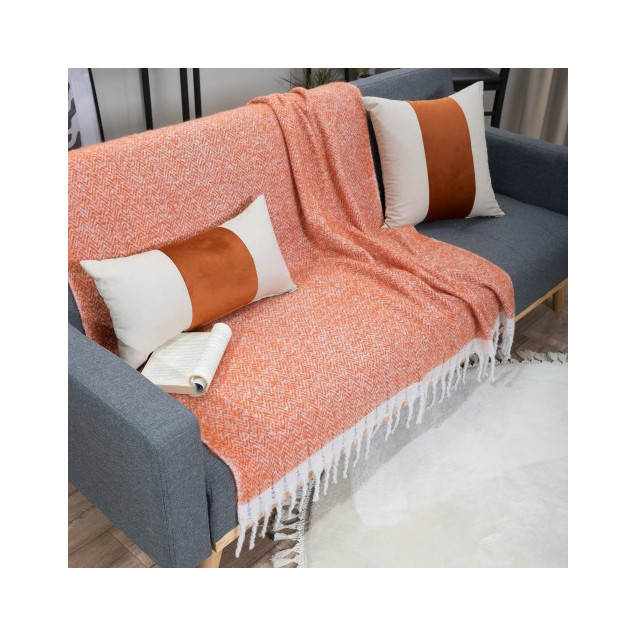 Ριχτάρι-Κουβέρτα Καναπέ Teoran Mohair 05 130x150