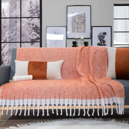 Ριχτάρι-Κουβέρτα Καναπέ Teoran Mohair 05 130x150