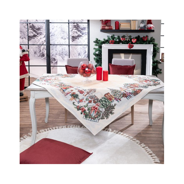 Τραπεζομάντηλο Teoran Strassen 140x180