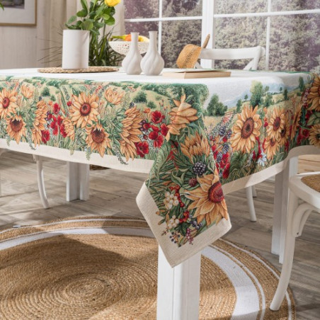 Τραπεζομάντηλο Teoran Sunflower - 140x180cm